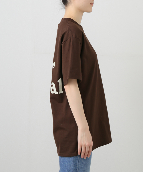NOTHIN SPECIAL(ナッシンスペシャル)の「【NOTHIN SPECIAL/ナッシンスペシャル】 LOGO TEE(Tシャツ/カットソー・レディース・アイボリー/ブラウン・MEDIUM)」の9枚目の写真