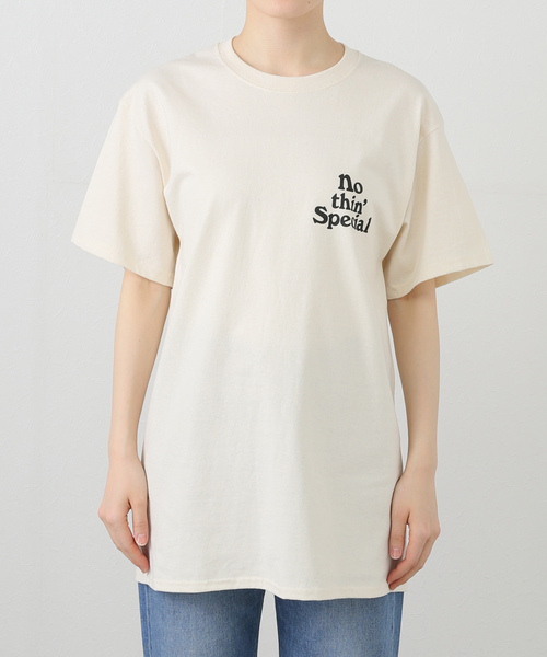 NOTHIN SPECIAL(ナッシンスペシャル)の「【NOTHIN SPECIAL/ナッシンスペシャル】 LOGO TEE(Tシャツ/カットソー・レディース・アイボリー/ブラウン・MEDIUM)」の10枚目の写真