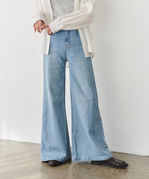 あ*様 inter factory リジットデニム　バギーデニム hyoma - リジットデニムパンツ - made in INTERFACTORY（デニム