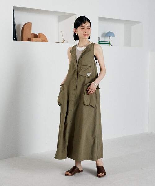 【新品】KIFFE × FREAK’S STORE/キッフェミリタリーワンピース セール】KIFFE × FREAK'S STORE/キッフェ 別注 ミリタリーバック