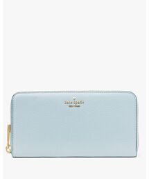 【katespade newyork】ブルーム アップリケ ウォレット kate spade new york｜ラベル ミディアム ジップ アラウンド