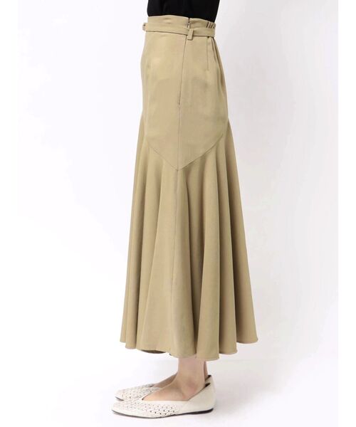 TONAL（トーナル）の「ベルト付ドレープマーメイドスカート（スカート・レディース・チャコールグレー/ベージュ/オフホワイト・SMALL/MEDIUM）」の7枚目の写真