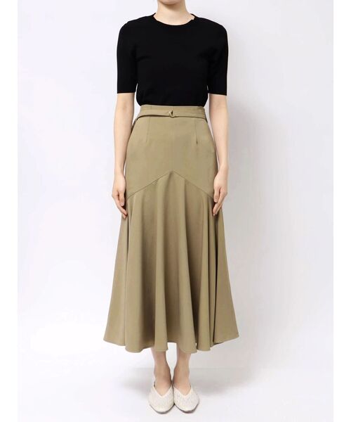 TONAL（トーナル）の「ベルト付ドレープマーメイドスカート（スカート・レディース・チャコールグレー/ベージュ/オフホワイト・SMALL/MEDIUM）」の12枚目の写真