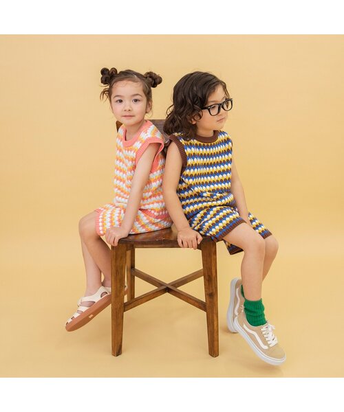 BREEZE（ブリーズ）の「【WEB限定】サマーニットパンツ（その他パンツ・キッズ・ブラウン/グリーン/ピンク・90/100/110/120/80/130）」の8枚目の写真