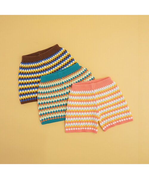 BREEZE（ブリーズ）の「【WEB限定】サマーニットパンツ（その他パンツ・キッズ・ブラウン/グリーン/ピンク・90/100/110/120/80/130）」の9枚目の写真