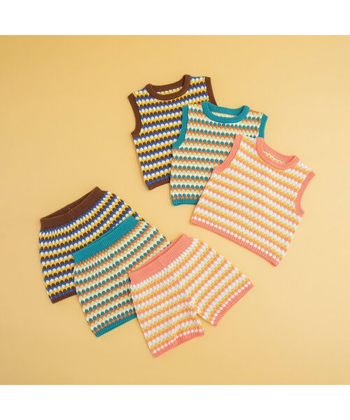 BREEZE（ブリーズ）の「【WEB限定】サマーニットパンツ（その他パンツ・キッズ・ブラウン/グリーン/ピンク・90/100/110/120/80/130）」の10枚目の写真