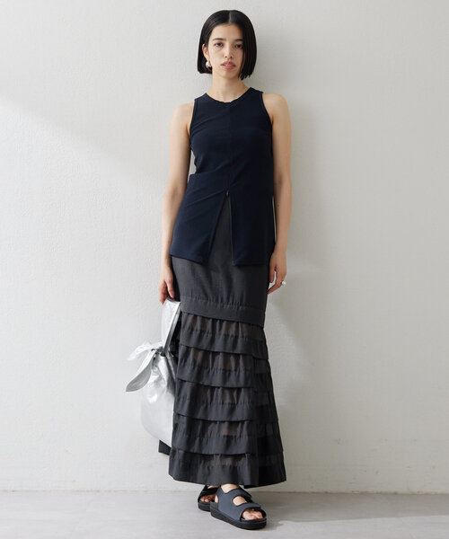 Whim Gazette(ウィムガゼット)の「<水着>パイルタンクトップ(水着・レディース・ブラック/ボルドー・SMALL/MEDIUM)」の13枚目の写真