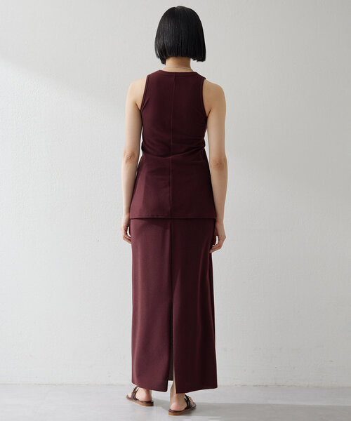 Whim Gazette(ウィムガゼット)の「<水着>パイルタンクトップ(水着・レディース・ブラック/ボルドー・SMALL/MEDIUM)」の4枚目の写真