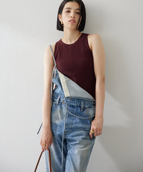 Whim Gazette(ウィムガゼット)の「<水着>パイルタンクトップ(水着・レディース・ブラック/ボルドー・SMALL/MEDIUM)」の7枚目の写真