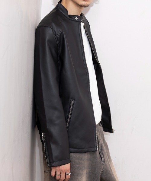 【週末セール中】シングルライダースジャケット trim_fce_item673aa2a73e796.jpg