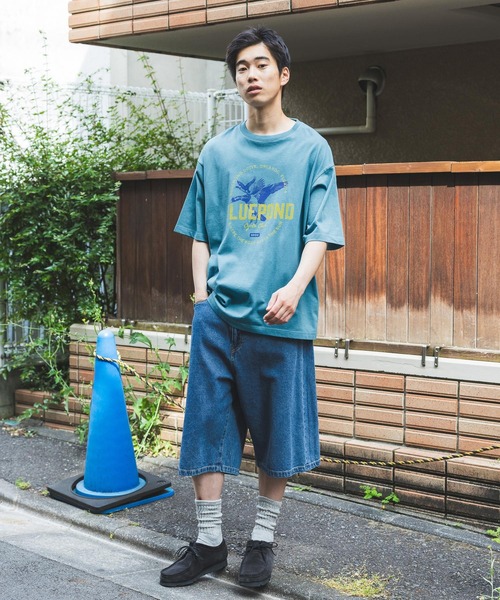 niko and...(ニコアンド)の「ワイド5ポケットデニムショートパンツ バギーデニムショーツ(デニムパンツ・メンズ・ブラック/インディゴブルー/ブルー・MEDIUM/LARGE)」の20枚目の写真