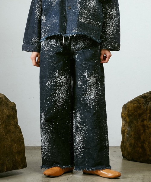 Dulcamara（ドゥルカマラ）の「グラニュールデニム6ポケットバギーPT-R（デニムパンツ・メンズ・ネイビー・0/2/1）」の16枚目の写真