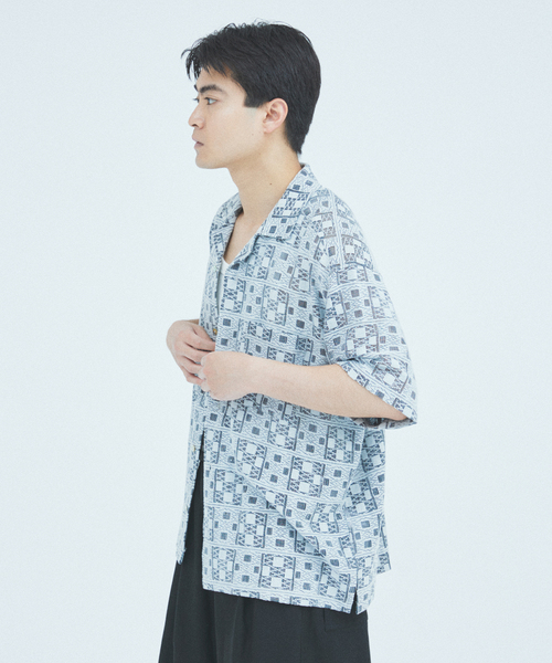 JOURNAL STANDARD ジャーナルスタンダード 半袖シャツ フリー ジャーナルスタンダード JOURNAL STANDARD アブストラクト