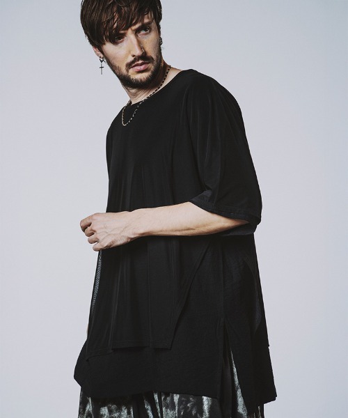 mt9787-ｼｱｰﾚｲﾔｰﾄﾞC-N BIG-T Tシャツ（Tシャツ/カットソー）｜NO