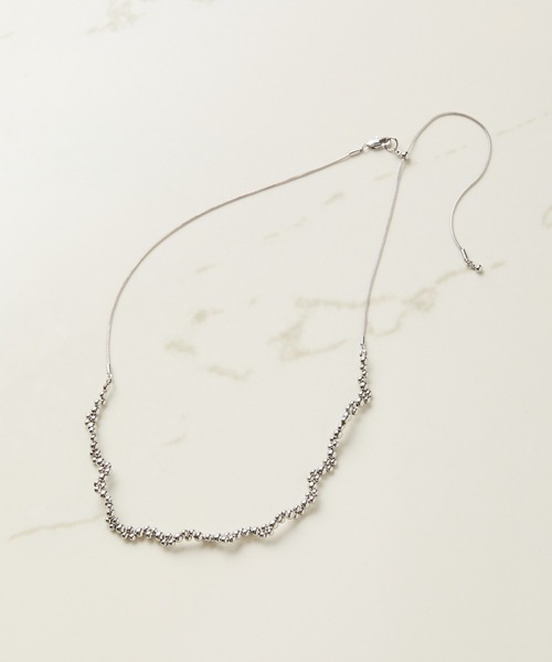 COLLAGE GALLARDAGALANTE（コラージュガリャルダガランテ）の「ボールレースネックレス（ネックレス・レディース・シルバー/ゴールド・FREE）」の6枚目の写真