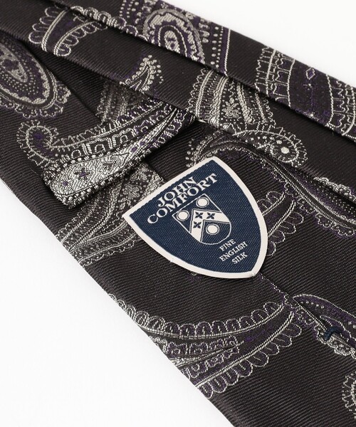 JOHN COMFORT（ジョンコンフォート）の「JOHN COMFORT / シルク ペイズリー柄 ジャカード ネクタイ（ネクタイ・メンズ・ブラウン/ブラック/グリーン系その他5・ONE SIZE）」の5枚目の写真