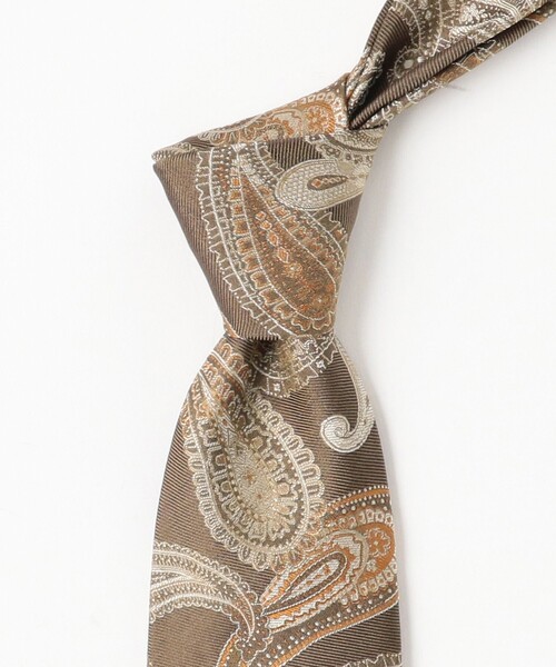 JOHN COMFORT（ジョンコンフォート）の「JOHN COMFORT / シルク ペイズリー柄 ジャカード ネクタイ（ネクタイ・メンズ・ブラウン/ブラック/グリーン系その他5・ONE SIZE）」の9枚目の写真