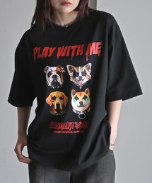 ペイントアニマルプリントTシャツ
