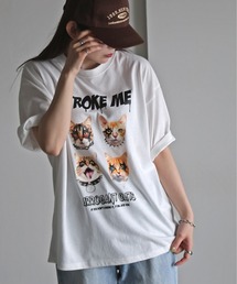 ペイントアニマルプリントTシャツ