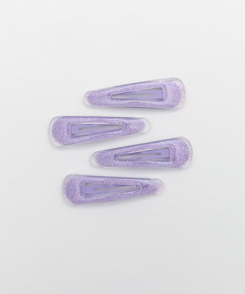 WEGO(ウィゴー)の「WEGO/【4点セット】ラメヘアピン(ヘアピン・レディース・ピンク/パープル/サックスブルー/ライトピンク・FREE)」の3枚目の写真