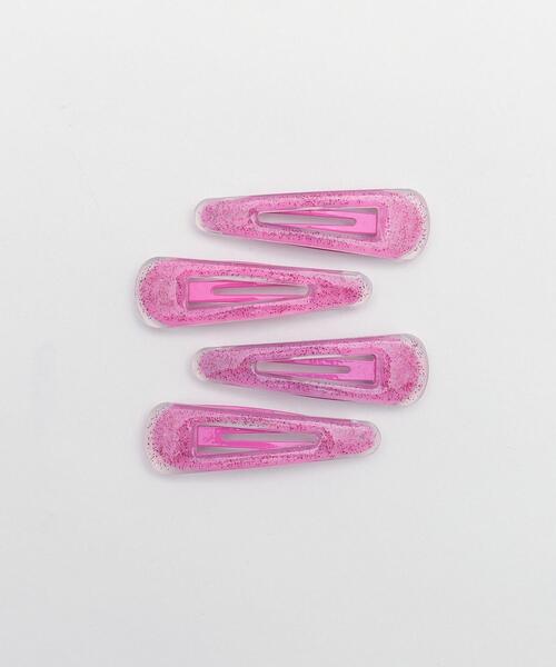 WEGO(ウィゴー)の「WEGO/【4点セット】ラメヘアピン(ヘアピン・レディース・ピンク/パープル/サックスブルー/ライトピンク・FREE)」の1枚目の写真