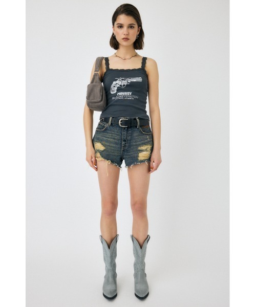 MOUSSY BEP HEART DENIM ショーツ　デニム BEP HEART デニム ショーツ（デニムパンツ）｜MOUSSY（マウジー