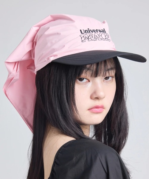 Little sunny bite（リトルサニーバイト）の「littlesunnybite/リトルサニーバイト/3way cap（キャップ・レディース・ピンク/その他24/ブラック・F）」の2枚目の写真