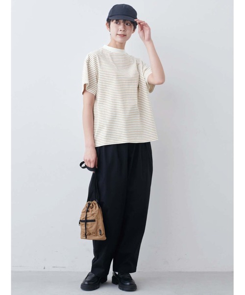THREE FIFTY STANDARD(スリーフィフティースタンダード)の「THREE FIFTY STANDARD こだわりボーダーTシャツ(Tシャツ/カットソー・レディース・ホワイト×ブラック/ベージュ系その他/ブルー系その他・LL/L/M/3L)」の11枚目の写真