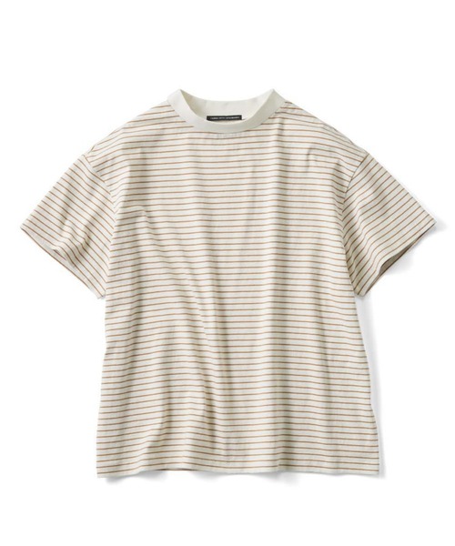 THREE FIFTY STANDARD(スリーフィフティースタンダード)の「THREE FIFTY STANDARD こだわりボーダーTシャツ(Tシャツ/カットソー・レディース・ホワイト×ブラック/ベージュ系その他/ブルー系その他・LL/L/M/3L)」の19枚目の写真