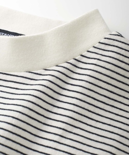 THREE FIFTY STANDARD(スリーフィフティースタンダード)の「THREE FIFTY STANDARD こだわりボーダーTシャツ(Tシャツ/カットソー・レディース・ホワイト×ブラック/ベージュ系その他/ブルー系その他・LL/L/M/3L)」の21枚目の写真