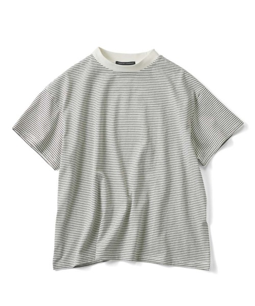 THREE FIFTY STANDARD(スリーフィフティースタンダード)の「THREE FIFTY STANDARD こだわりボーダーTシャツ(Tシャツ/カットソー・レディース・ホワイト×ブラック/ベージュ系その他/ブルー系その他・LL/L/M/3L)」の18枚目の写真