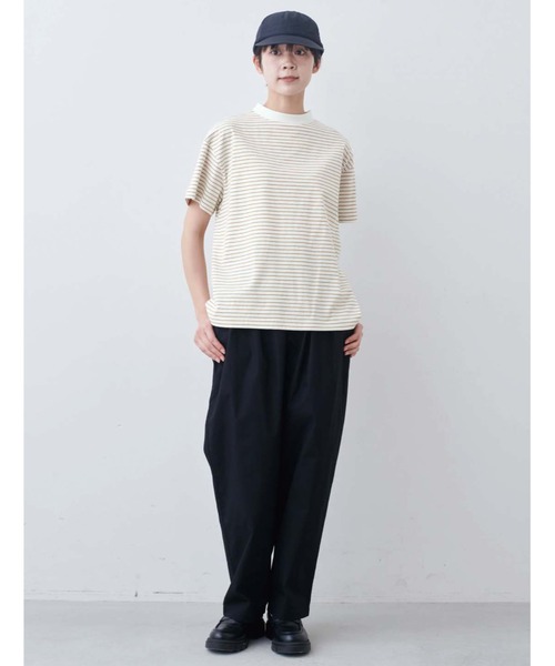 THREE FIFTY STANDARD(スリーフィフティースタンダード)の「THREE FIFTY STANDARD こだわりボーダーTシャツ(Tシャツ/カットソー・レディース・ホワイト×ブラック/ベージュ系その他/ブルー系その他・LL/L/M/3L)」の8枚目の写真