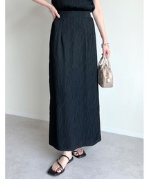 [低身長/高身長サイズ有][セットアップ対応]ウェーブカットジャガードナロースカート