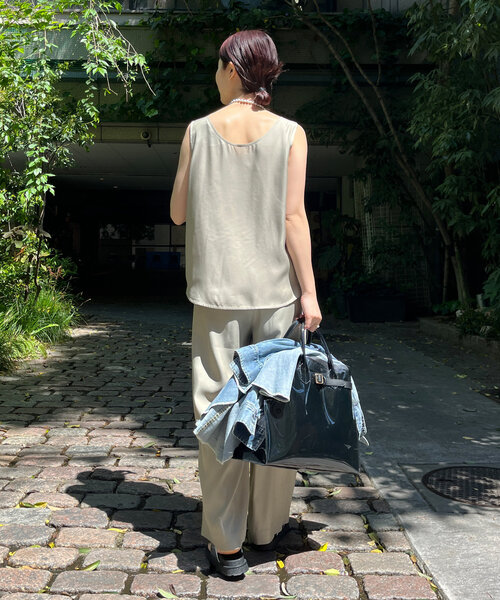 DouDou(ドゥドゥ)の「【ウォッシャブル】キュプライージーパンツ(その他パンツ・レディース・ベージュ/ブラック・FREE/TM)」の16枚目の写真