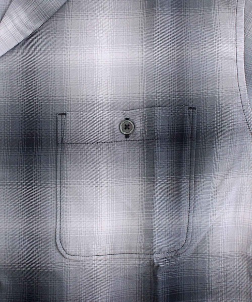 schott(ショット)の「OMBRE SS SHIRT(シャツ/ブラウス・メンズ・ブラック・M/XXL/L/XL)」の5枚目の写真
