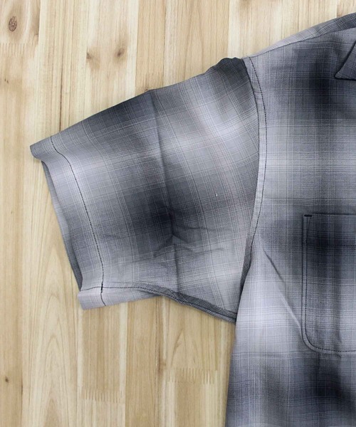schott(ショット)の「OMBRE SS SHIRT(シャツ/ブラウス・メンズ・ブラック・M/XXL/L/XL)」の6枚目の写真