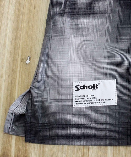 schott(ショット)の「OMBRE SS SHIRT(シャツ/ブラウス・メンズ・ブラック・M/XXL/L/XL)」の7枚目の写真
