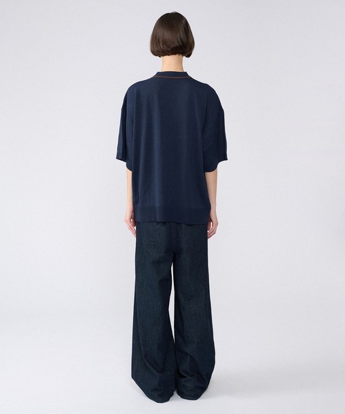 ONCILY（オンシェリー）の「BI-COLOR KNIT SHIRT / バイカラーニットシャツ（カーディガン/ボレロ・メンズ・ブラウン/ネイビー・LARGE/MEDIUM/SMALL）」の11枚目の写真