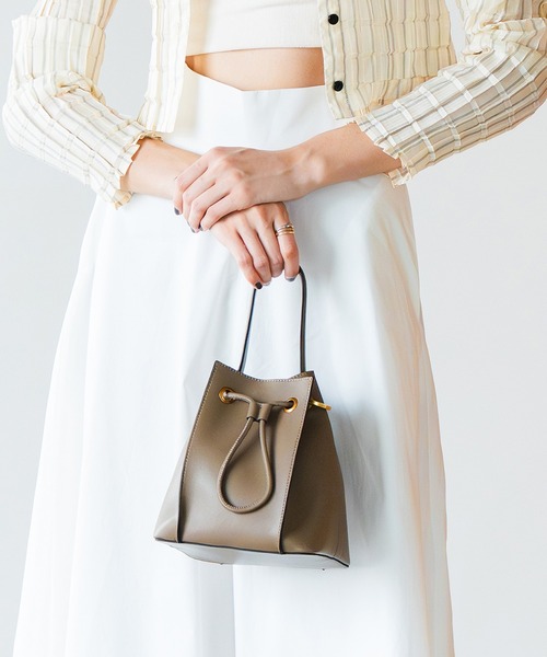 本革】2WAY 巾着 ショルダーバッグ（ショルダーバッグ）｜LA MARGE