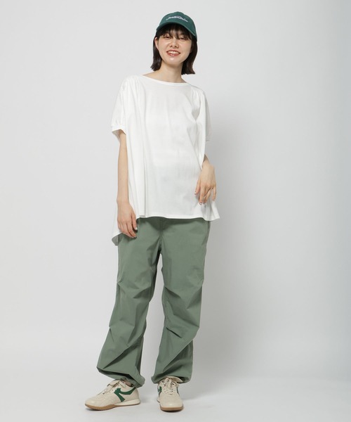 ゆにころです。 セール】袖シャーリングひんやりプルオーバー（Tシャツ