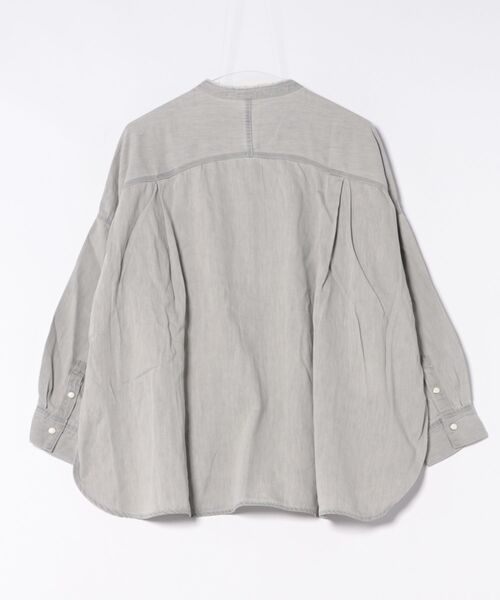 WORLD WIDE LOVE!（ワールドワイドラブ）の「デッドスマイルオーバーシャツ（シャツ/ブラウス・レディース・ブラック/ライトグレー・1）」の17枚目の写真