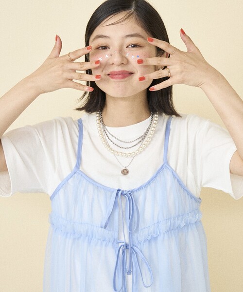 どちゃちお　8/15までお取り置き #FR2 梅キャミソールTシャツセット 楽天市場】セットアップ ビスチェ Tシャツ 2点セット トップス