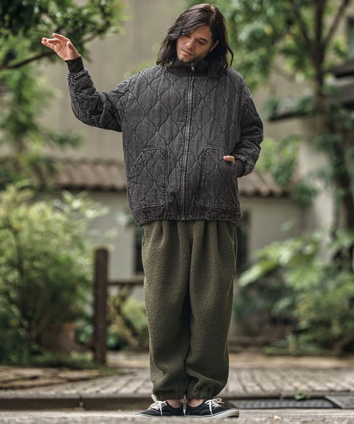CAMBIO(カンビオ)の「mj10839- Original Quilted Denim High Neck Blouson ハイネックブルゾン(ブルゾン・メンズ・ブルー/ブラック・S/M/L)」の6枚目の写真