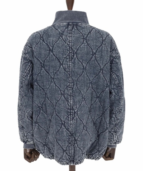 CAMBIO(カンビオ)の「mj10839- Original Quilted Denim High Neck Blouson ハイネックブルゾン(ブルゾン・メンズ・ブルー/ブラック・S/M/L)」の16枚目の写真