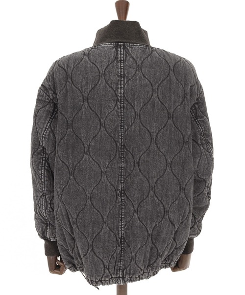 CAMBIO(カンビオ)の「mj10839- Original Quilted Denim High Neck Blouson ハイネックブルゾン(ブルゾン・メンズ・ブルー/ブラック・S/M/L)」の18枚目の写真