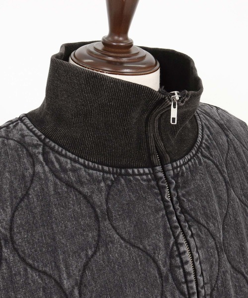 CAMBIO(カンビオ)の「mj10839- Original Quilted Denim High Neck Blouson ハイネックブルゾン(ブルゾン・メンズ・ブルー/ブラック・S/M/L)」の19枚目の写真
