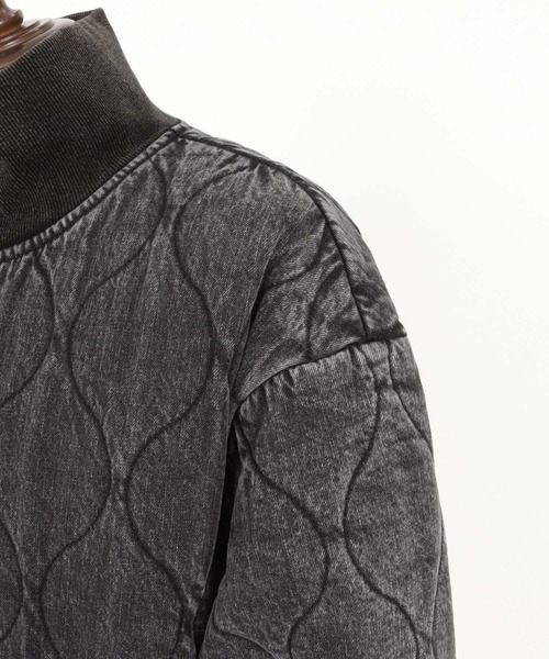 CAMBIO(カンビオ)の「mj10839- Original Quilted Denim High Neck Blouson ハイネックブルゾン(ブルゾン・メンズ・ブルー/ブラック・S/M/L)」の20枚目の写真