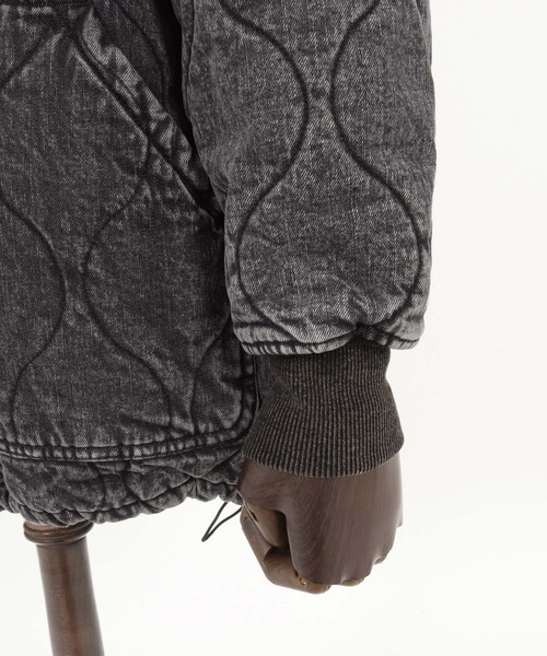CAMBIO(カンビオ)の「mj10839- Original Quilted Denim High Neck Blouson ハイネックブルゾン(ブルゾン・メンズ・ブルー/ブラック・S/M/L)」の21枚目の写真