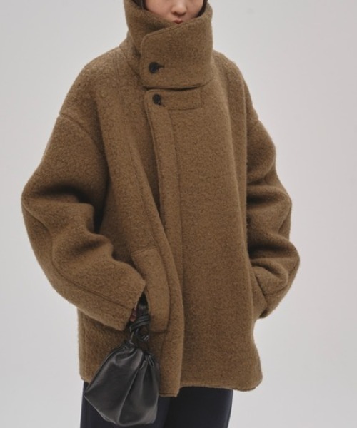 TODAYFUL/トゥデイフル】Standcollar Boucle Jacket/スタンドカラー