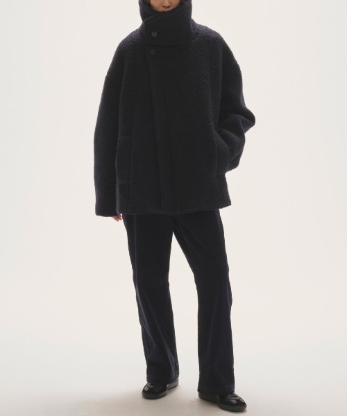 TODAYFUL/トゥデイフル】Standcollar Boucle Jacket/スタンドカラー